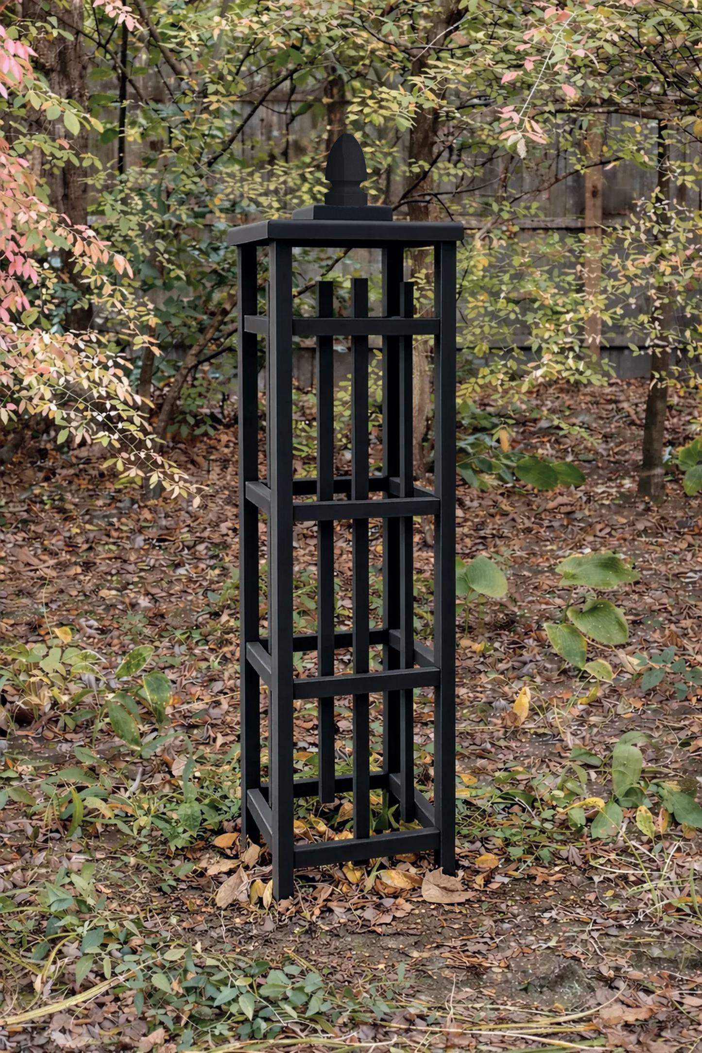 Custom Cedar Obelisk