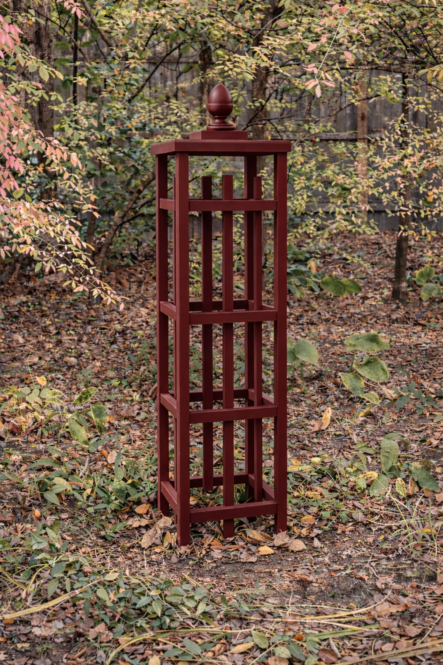 Custom Cedar Obelisk