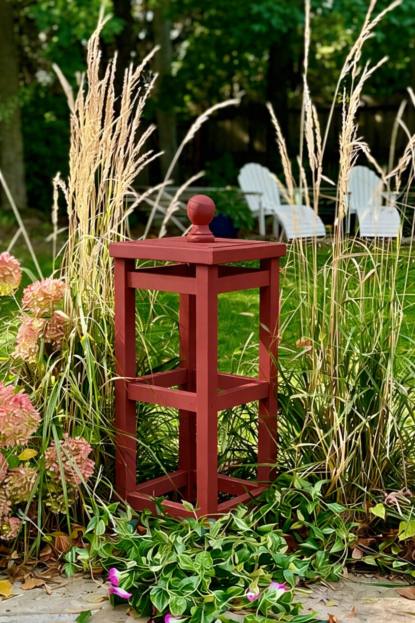 Custom Cedar Obelisk