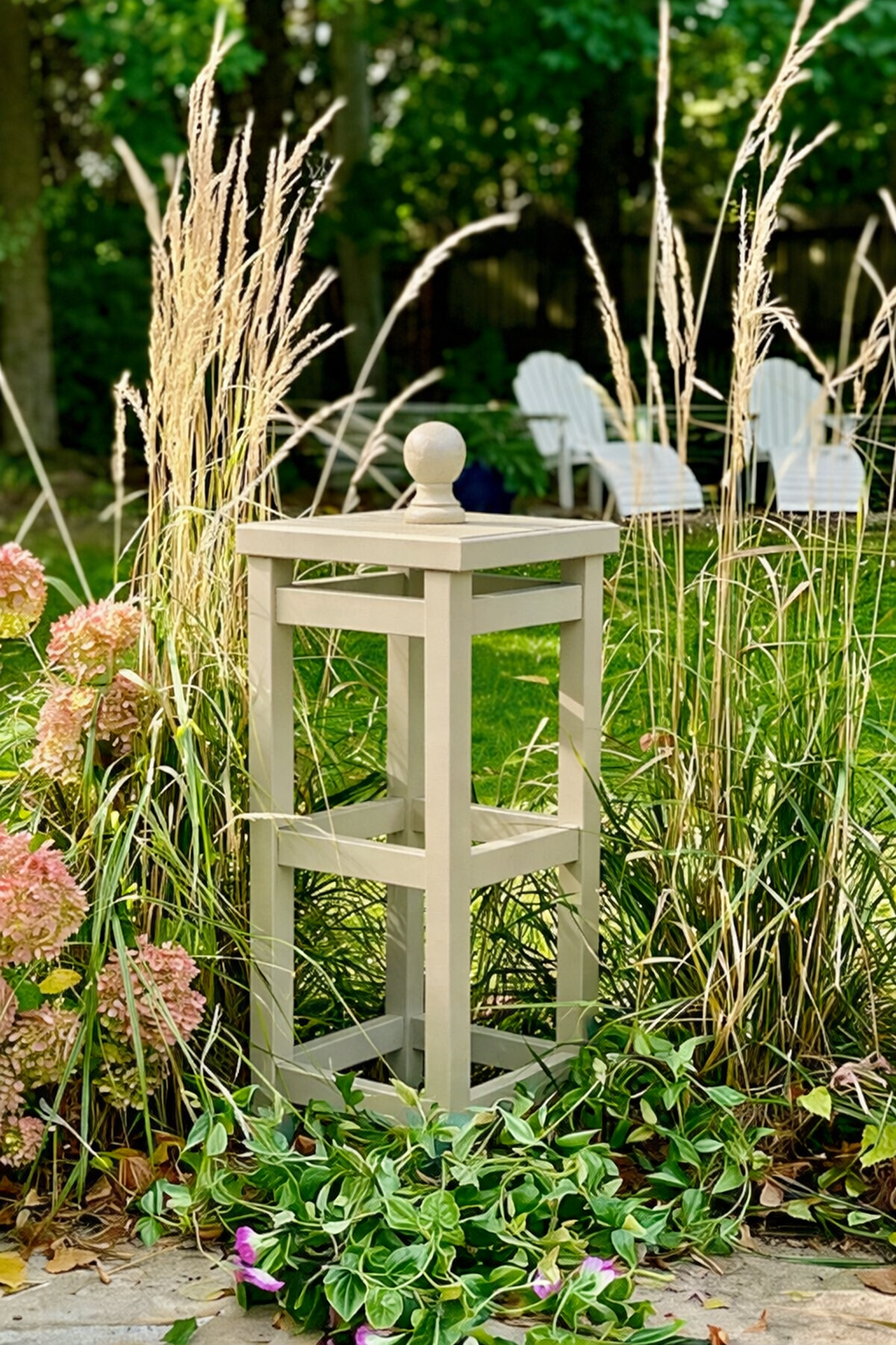 Custom Cedar Obelisk