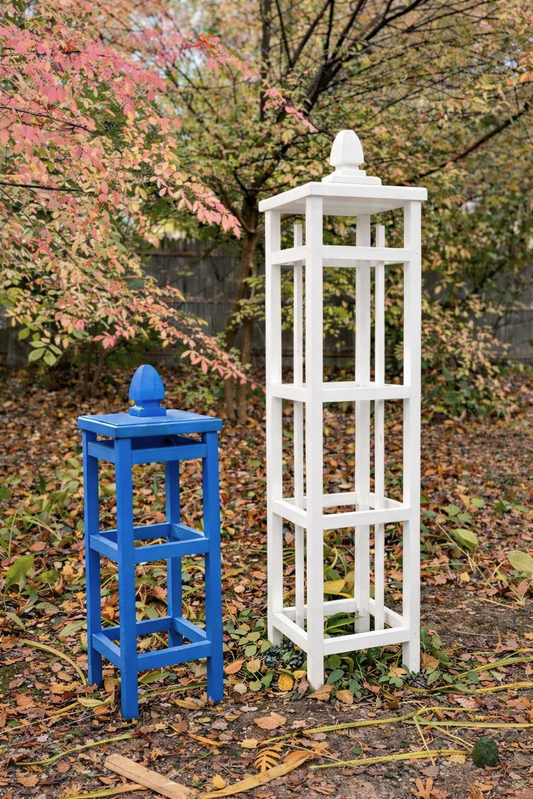 Custom Cedar Obelisk