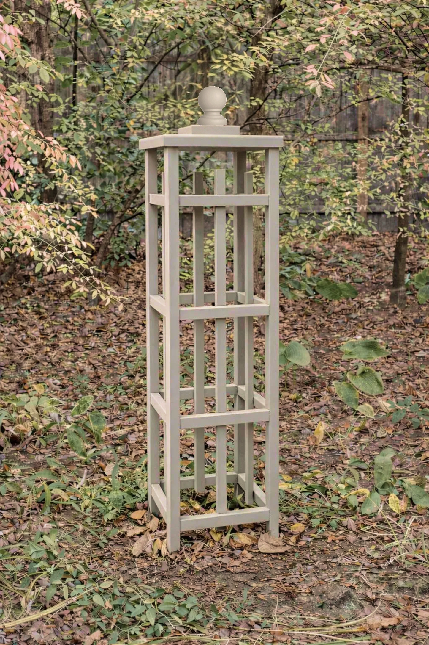 Custom Cedar Obelisk