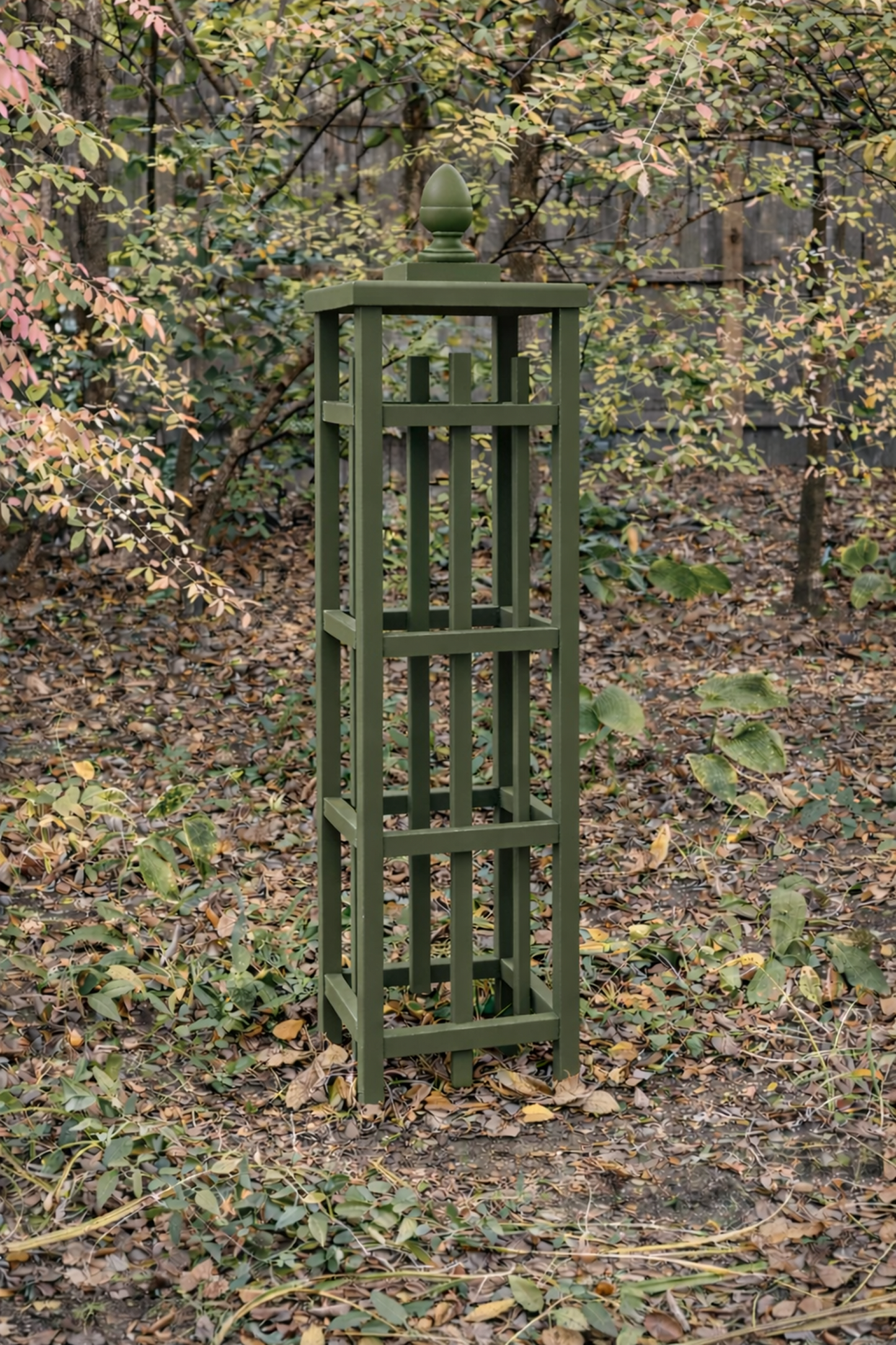 Custom Cedar Obelisk