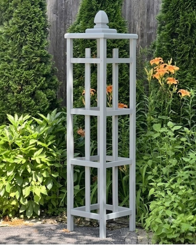 Custom Color Cedar Obelisk