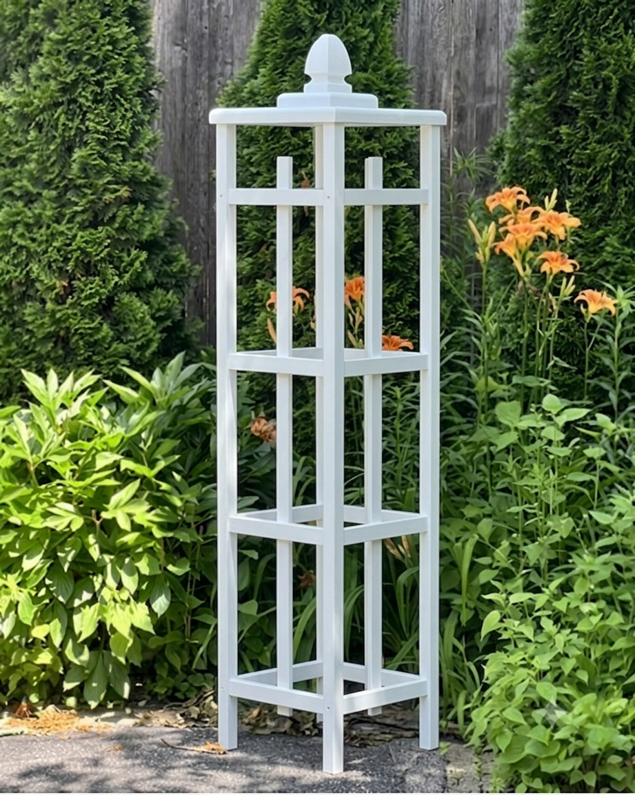 Custom Color Cedar Obelisk