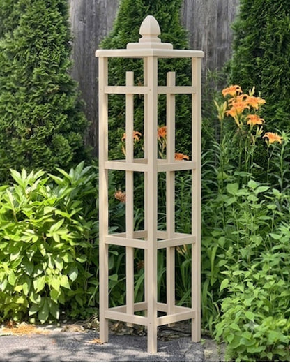 Custom Color Cedar Obelisk