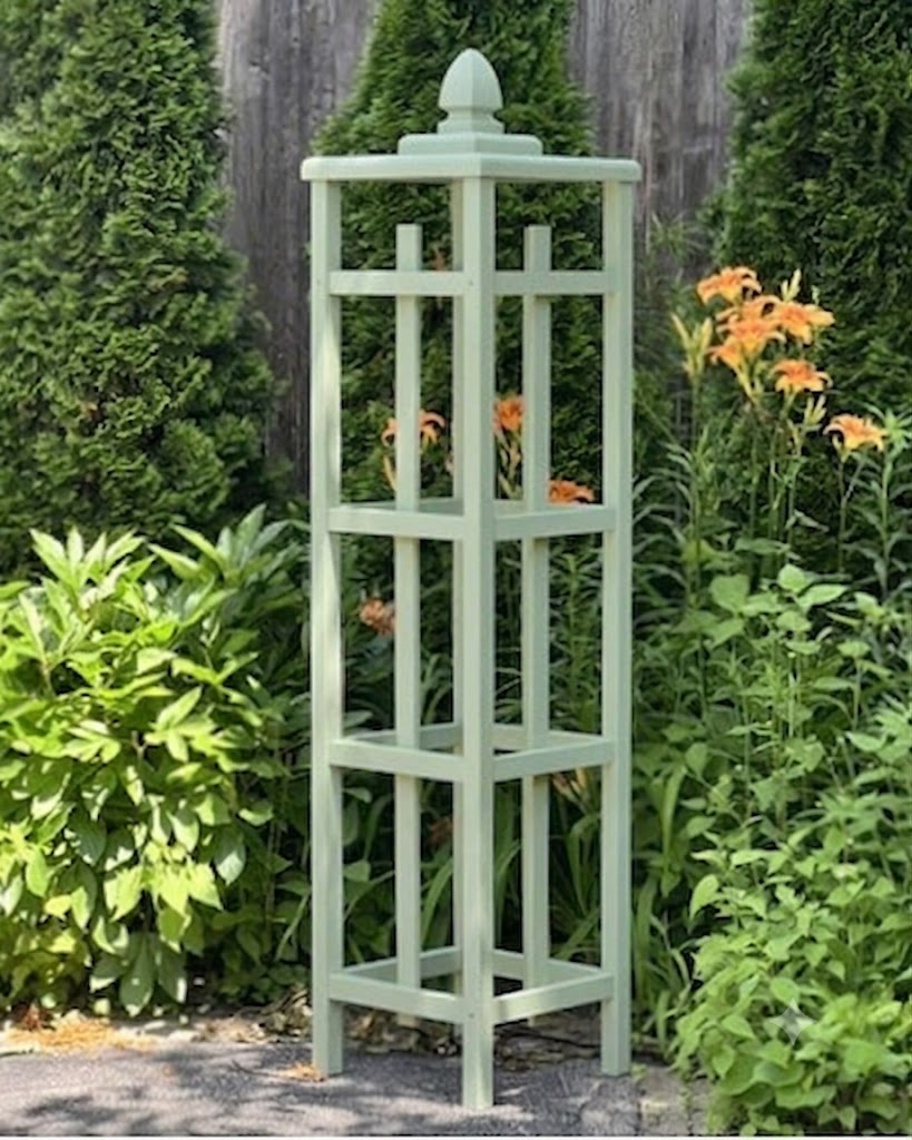 Custom Color Cedar Obelisk
