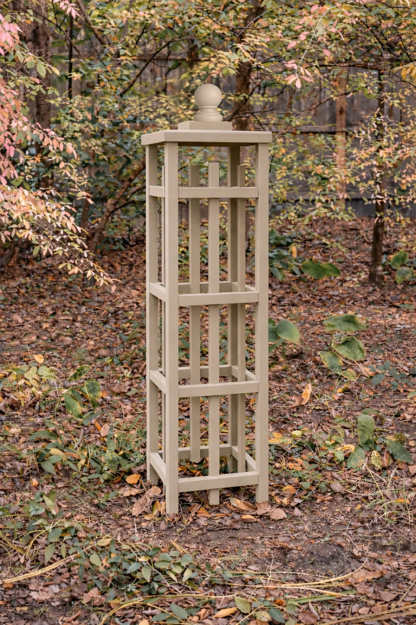 Custom Cedar Obelisk