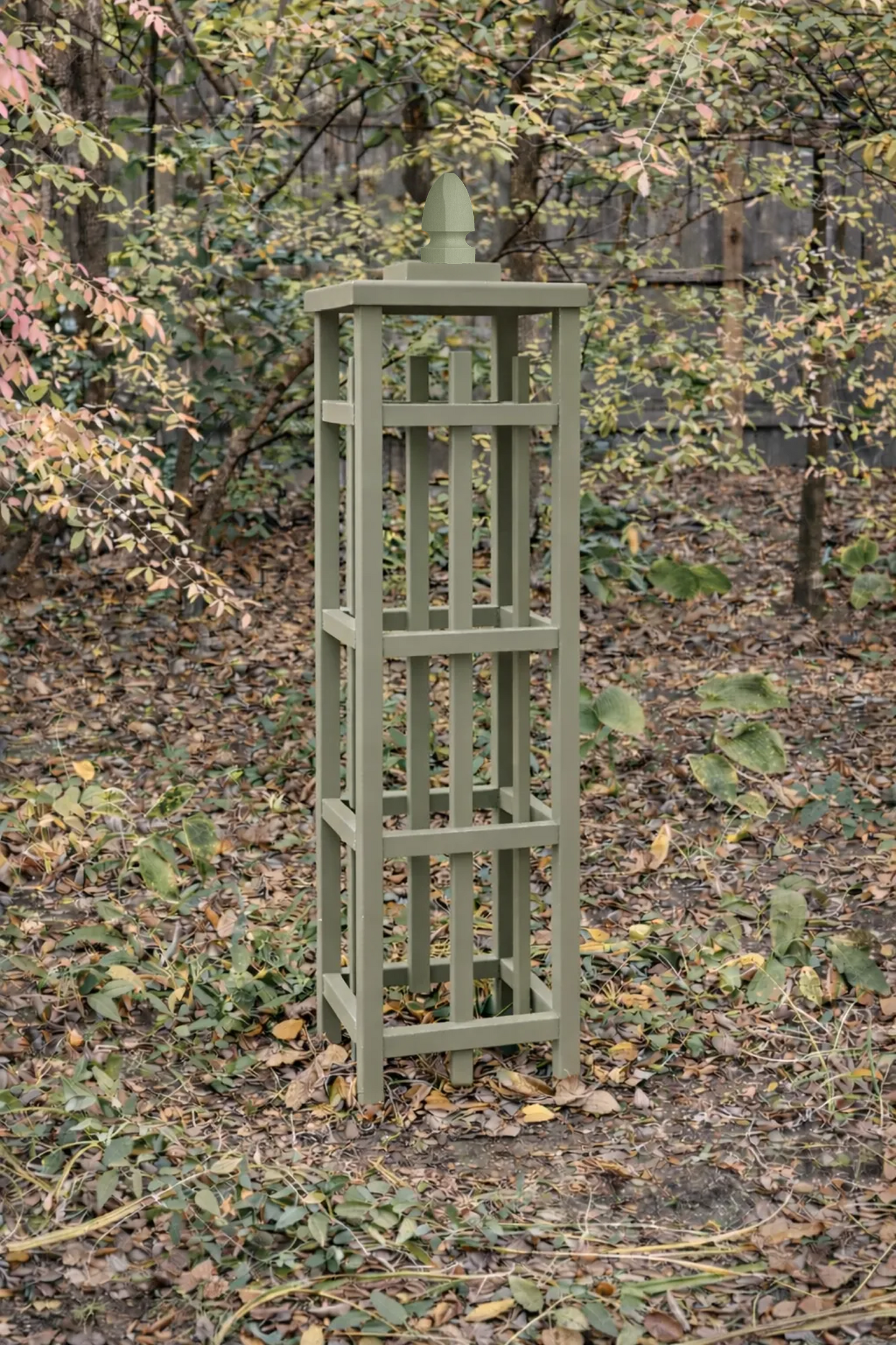 Custom Cedar Obelisk