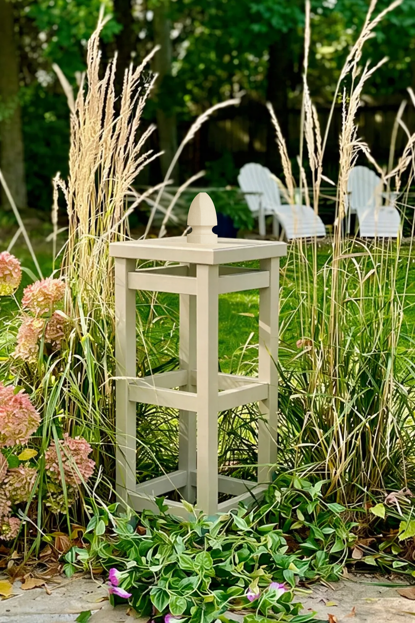 Custom Cedar Obelisk